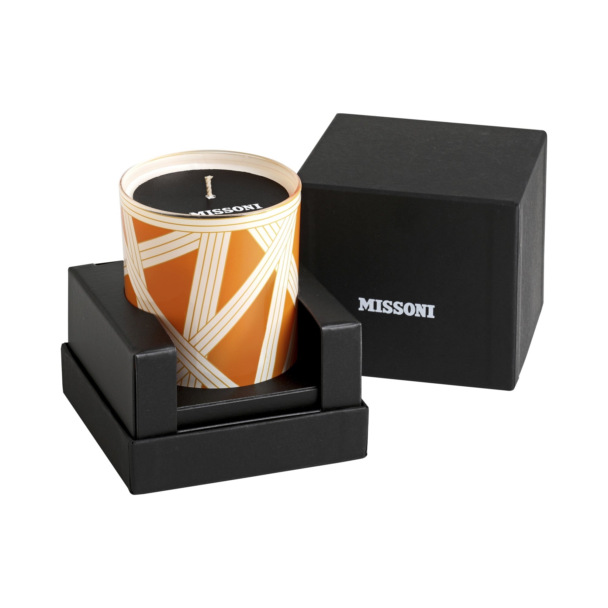 MISSONI - CINTAS BICOLOR 1 VELA AROMÁTICA NARANJA 220 g